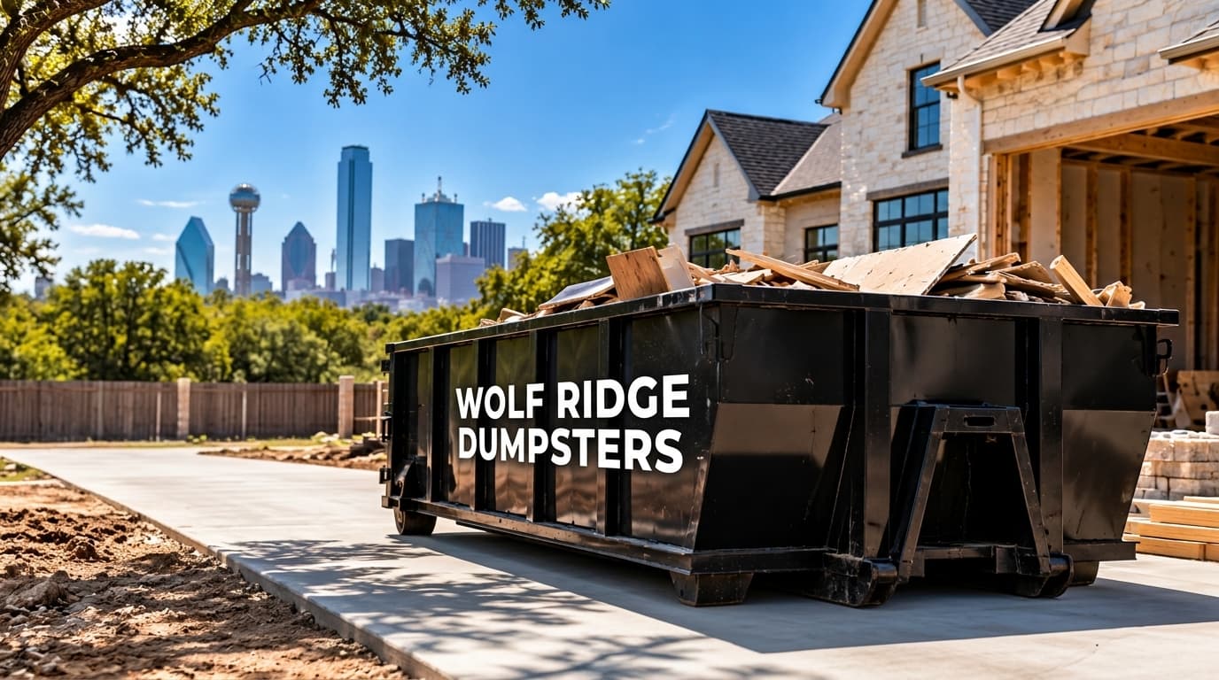 Wolf Ridge 20-yard roll-off dumpster container for residential and contractor projects